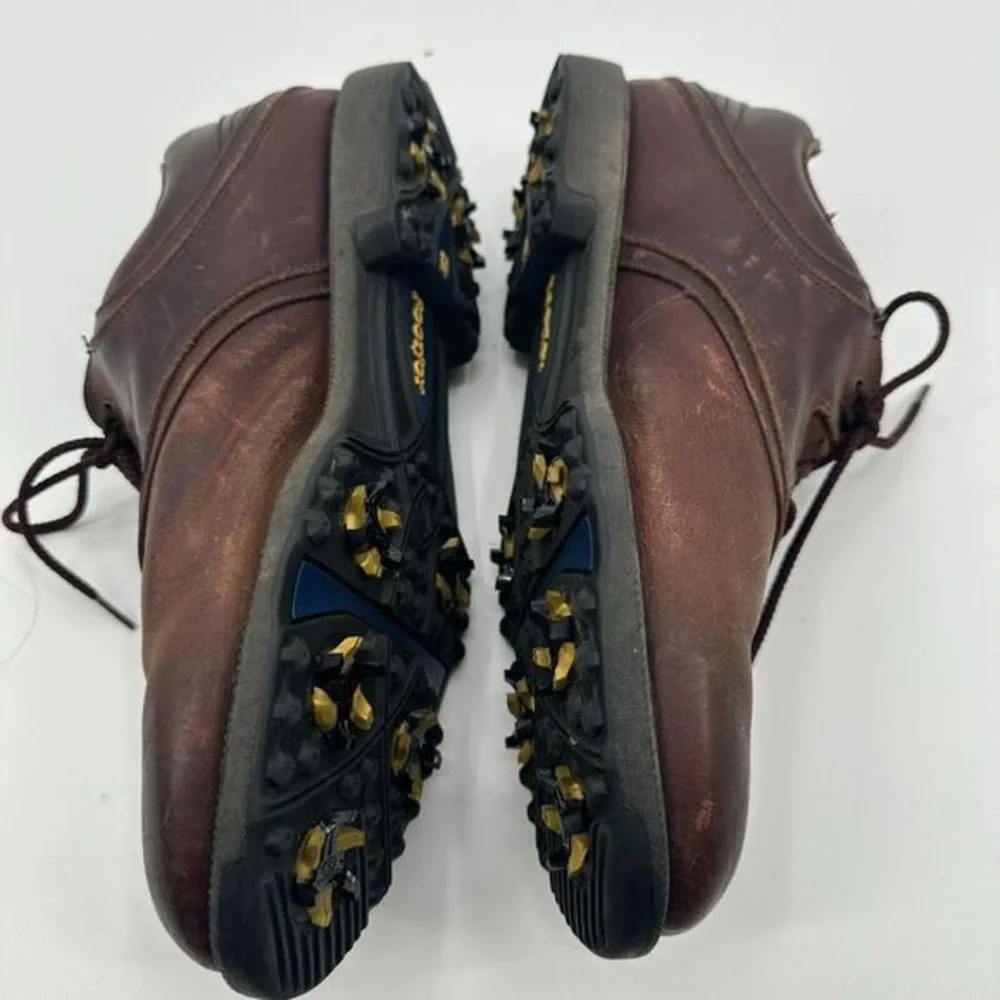 FootJoy Men's Dark Brown Leather Lace-Up Golf Shoes